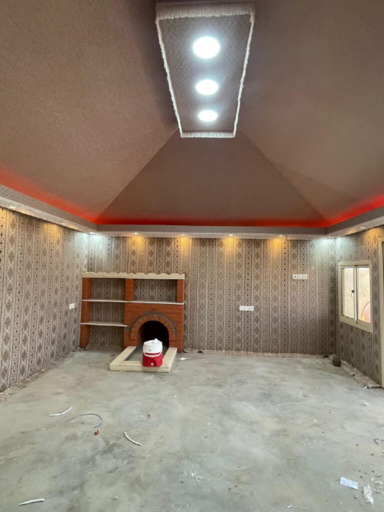 مجلس خارجي متكامل مع سواتر ليزر في حي الشهابية.