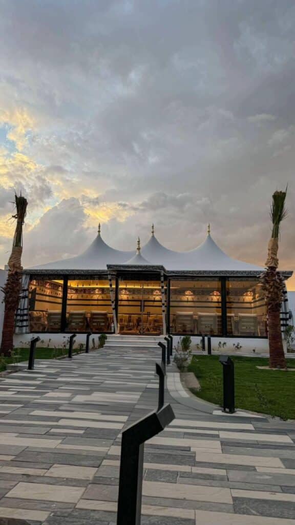 بيت شعر تراثي تم تنفيذه في حي المبرز